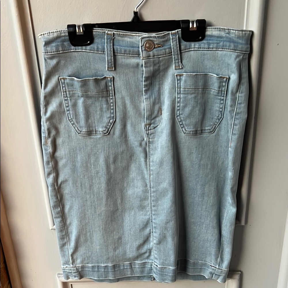 Hudson Jeans Light Blue Denim Skirt